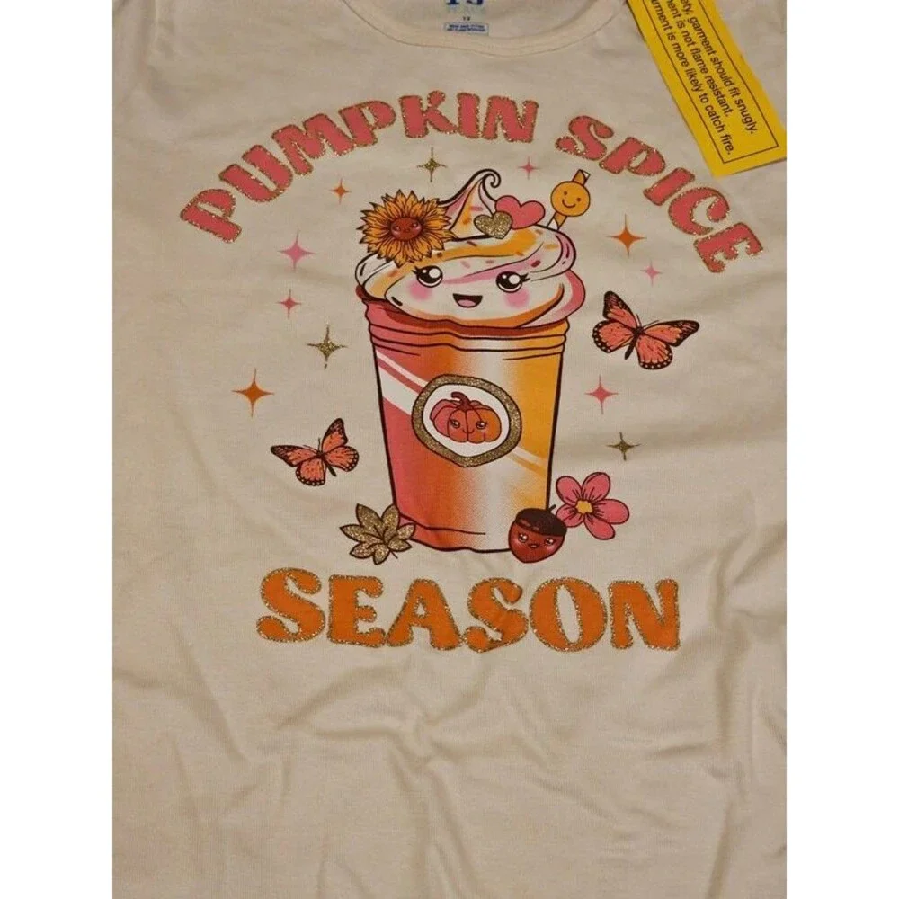 Kids Pumpkin Spice Pajama Set